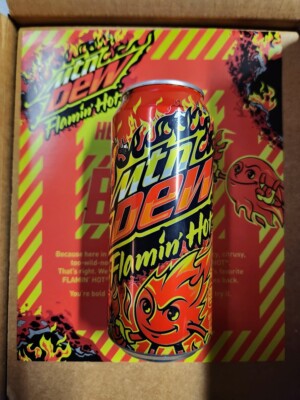 Mountain MTN DEW Flamin' Flaming Hot Limited Edition 6-Pack NIB