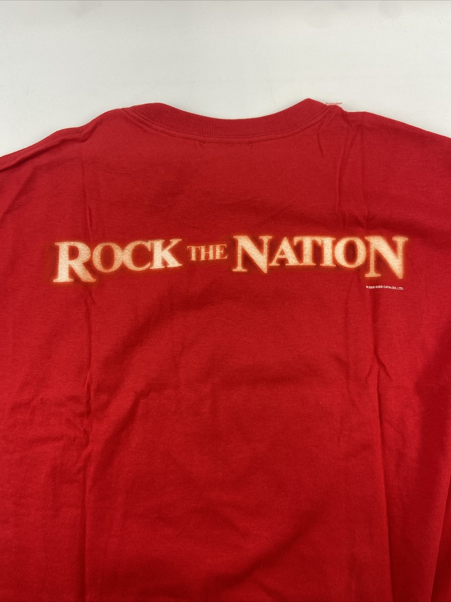 KISS ROCK THE NATION 2004 Tシャツ M Men's KISS Rock The Nation 2004 Tour T-Shirt – KISS Addiction