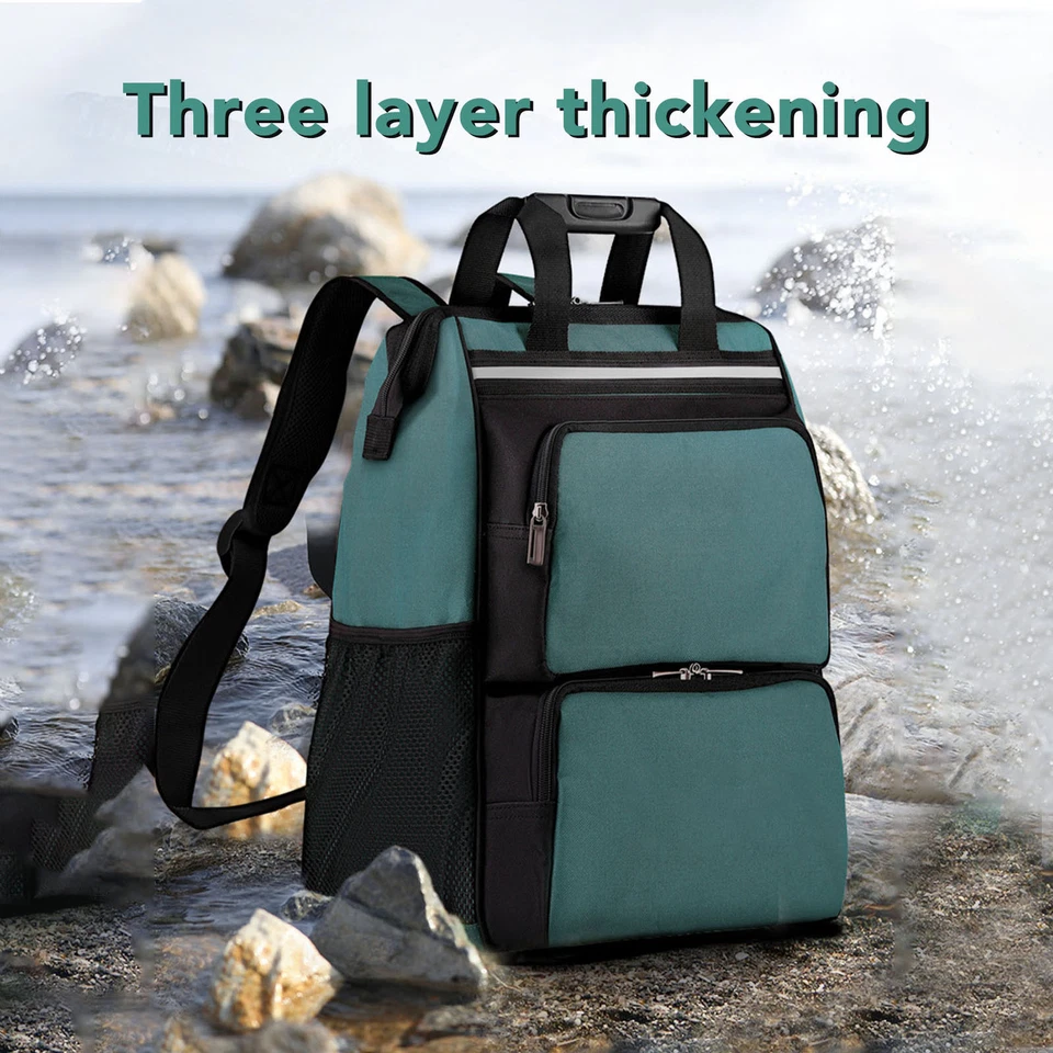 (40 Cm Hoch)Rucksack Canvas Mehrere Fächer Multifunktionale - Bild 4 von 4