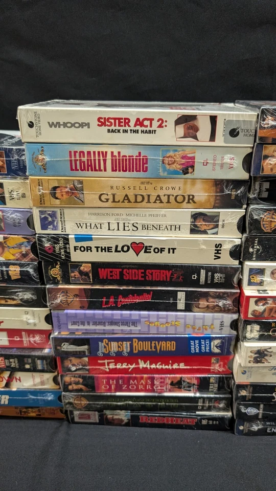 Lot of 88 Sealed and Factory Sealed VHS Excellent Collection American's Movies - Imagem 4 de 4