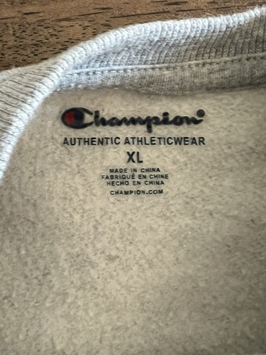 Champion Boys Extra Large Gray Spell Out Crewneck Sweatshirt Youth XL - Picture 4 of 6