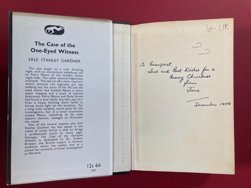 1st UK Edition 1956, HB DJ Erle Stanley Gardner The Case of the One-Eyed Witness - Picture 7 of 19