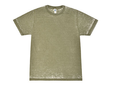 #ad #ad Olive Acid Wash Burnout T shirts Adult S 3XL 50 50 Cotton Polyester Blend $14.85