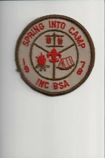 1978 Indian Nations Council BSA Spring Into Camp patch