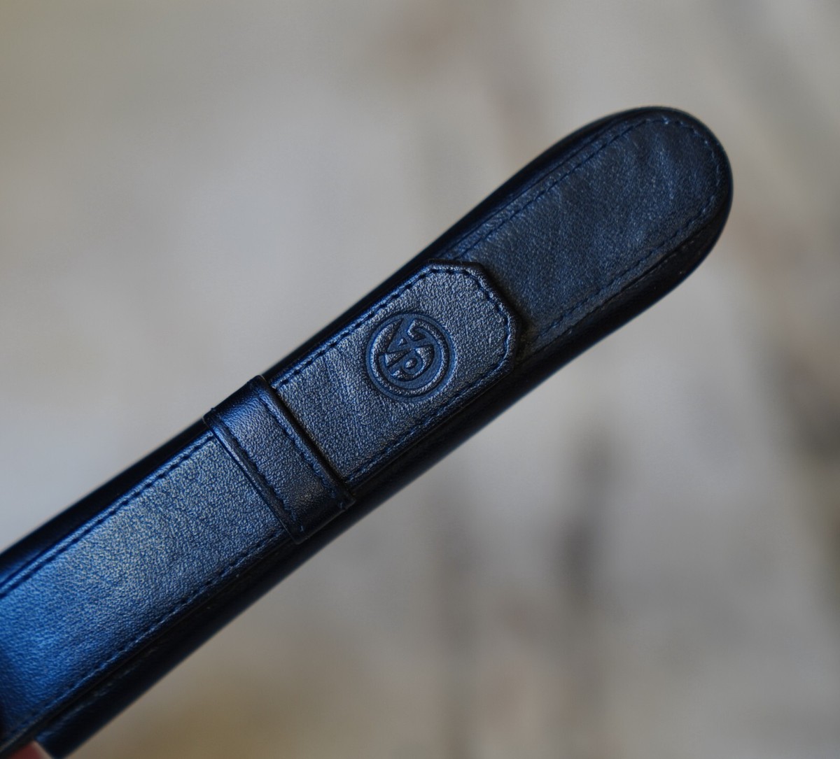 Étui à Stylos Caran D'Ache En Cuir Noir - Modèle Une Place - Occasion