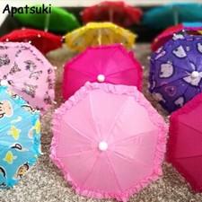 Doll Accessories Colorful Umbrella For 11.5in Doll House Decoration Random Color