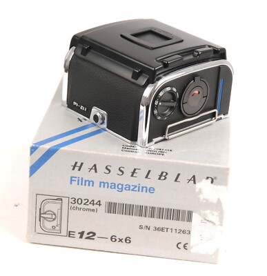 Hasselblad E12 Chrome 120 Film 6x6 Film Back Holder For 203FE Camera  (4805BL) UK