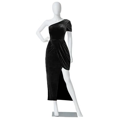 KINBOR Female Full Body Realistic Mannequin Display Head Turns Dress Form w/Base