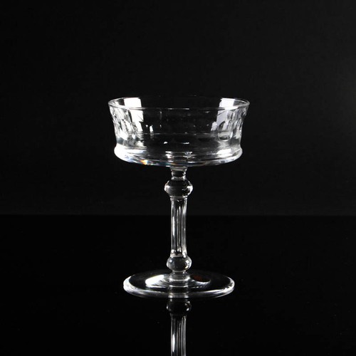 Royal Leerdam Kristalunie Kristallglas Sektschale EMPIRE SET von 6 mid century - Picture 5 of 8