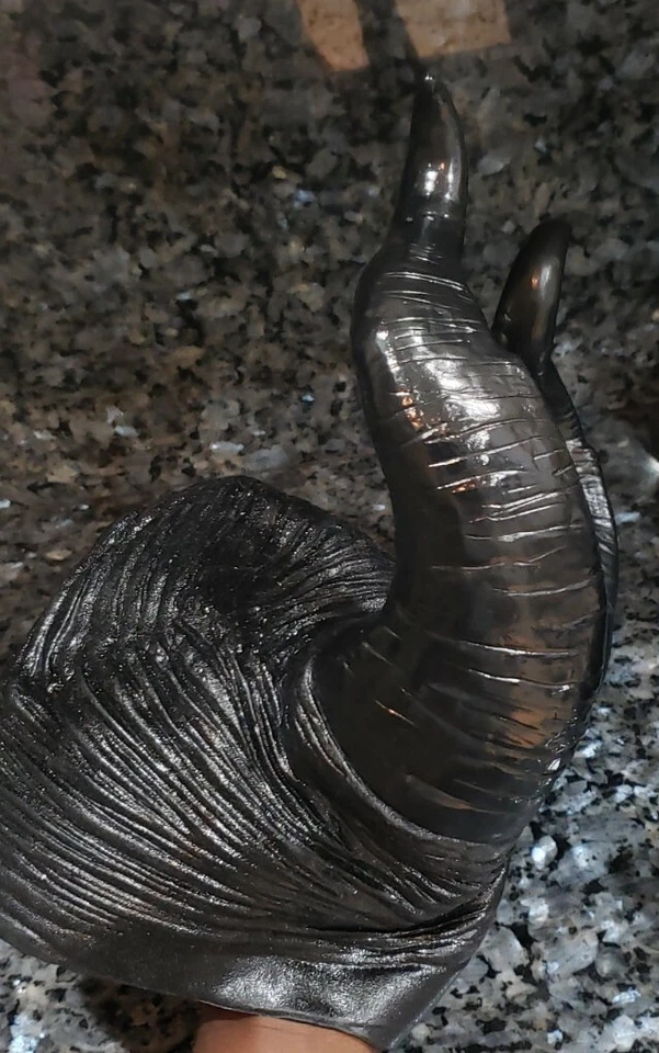  Disfraz de Maléfica Disney Bruja Cuernos Negros Juegos con disfraces Máscara Halloween Sombrero Foto 3 de 4