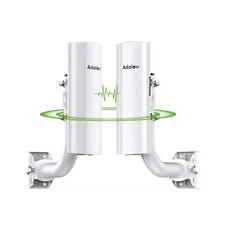 Gigabit Wireless Bridge with Mounts,AdaLov Point to Point/Multipoint WiFi Bri...