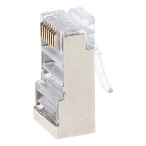 CAT-6 Cat6 RJ45 Shielded Stranded Crimp Modular Plug Connector Socket 10Pcs - Afbeelding 6 van 8