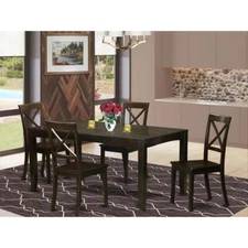 5  Pc  Dining  set-Table  with  Leaf  Plus  4  Dining  Chairs