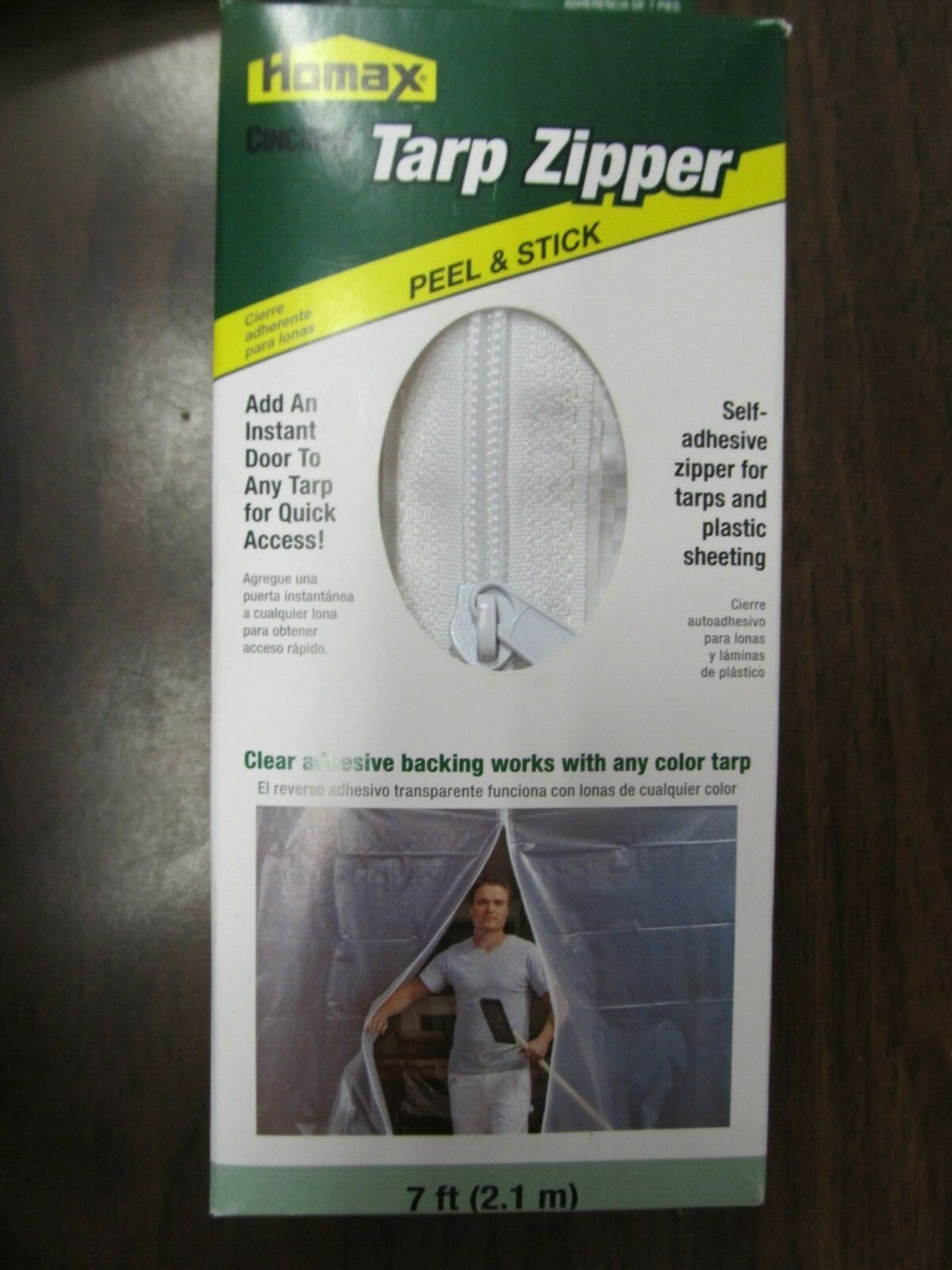 Homax Corporation Cinchtite Tarp Zipper Door 7 foot high 5363 NEW eBay