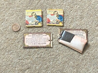 Ready Mustard Plasters & S.D. Modiano Patent Echu Unusual Lot Advertising #MO1