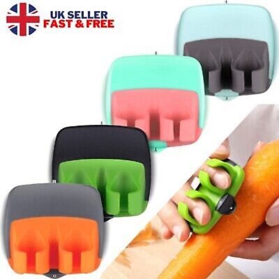 2 Palm Grip Fingerschäler für Küche, Karotten & Gemüseschäler Set