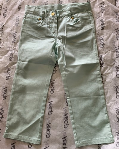 NEW TAGS 2014 JANIE & JACK 5 ADJUSTABLE GIRLS TURQUOISE COTTON SUMMER PANTS - Picture 3 of 24