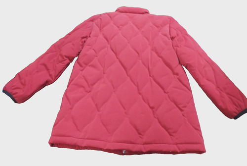 Liz Claiborne Jacket sz S Winter Puffer Parka Zip Dark Red zip Coat fleece lined - Picture 6 of 9