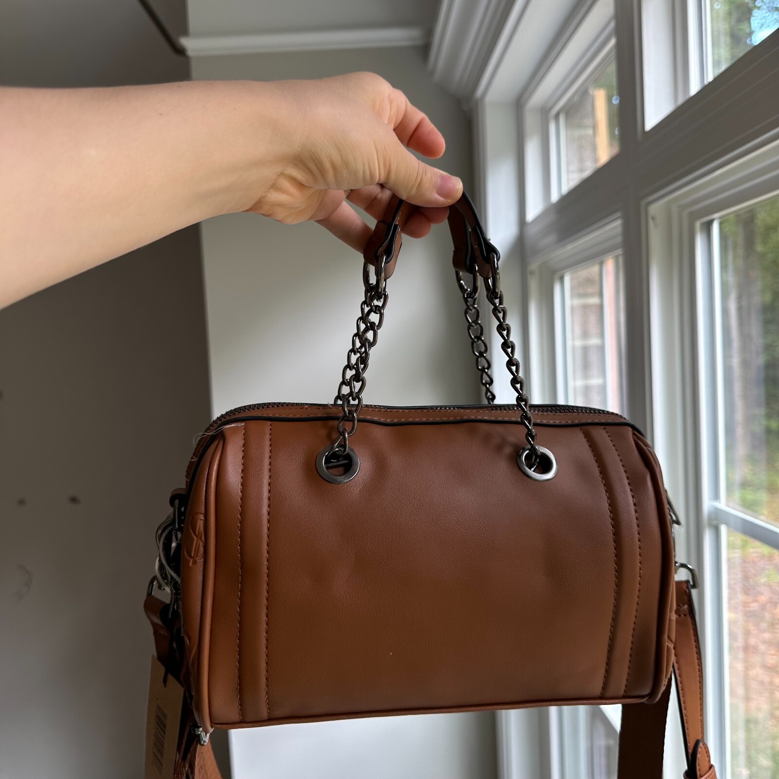 STEVE MADDEN True Cognac Crossbody Handbag BNYYRA 193624919398 NWT 