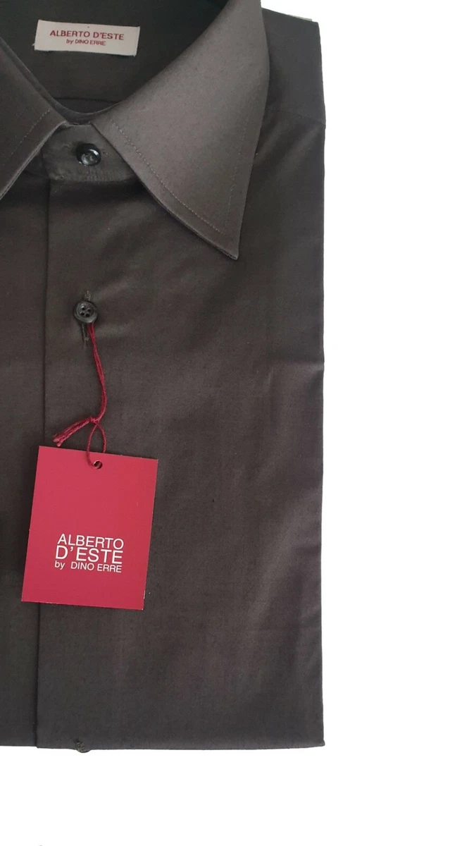 Alberto D Este By Dino Erre Men s Brown Regular Cotton Shirt