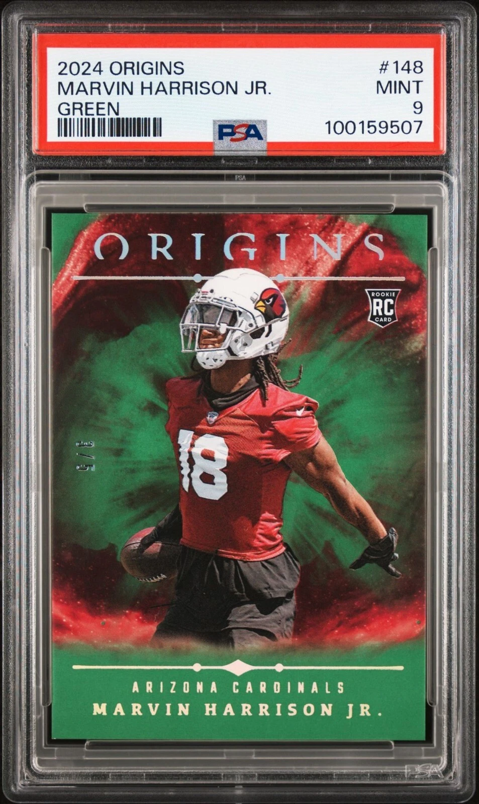 Marvin Harrison Jr. Panini Origins #148 Green