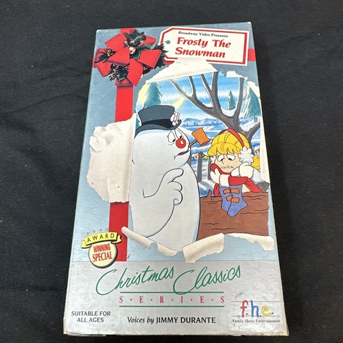 Vintage Lot 2 VHS Tapes (Santa Claus is Coming Town , Frosty) Classic Christmas - Picture 9 of 13