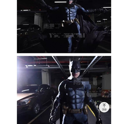The Batman Bruce Wayne Cosplay Muscle Suit the general muscle Men Costume Outfit - Picture 5 of 6