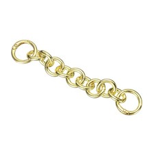Purse Strap Extender 5.9-Inch Bag Extender Chain Gold Round Style
