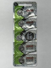 5 PACK MAXELL CR1220 LITHIUM 3V BEST BEFORE 06/2035 FRESH FREE SHIPPING USA