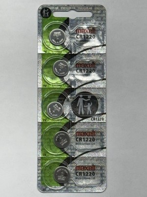 5 PACK MAXELL CR1220 LITHIUM 3V BEST BEFORE 06/2035 FRESH FREE SHIPPING USA