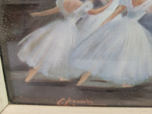 Ballet Print Framed Vintage L' Aiglon Carlotta Edwards 1960s Style Frame Rare - Picture 3 of 17