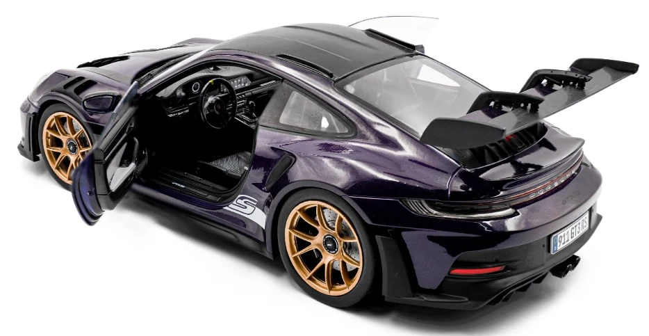 Porsche 911 GT3 RS Weissach Pack 2024 Purple 1/18 - S1812103 SOLIDO - Photo 3/4
