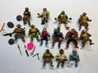 Lot of 13 Teenage Mutant Ninja Turtles Action Figures Vintage 1980’s 90’s Read