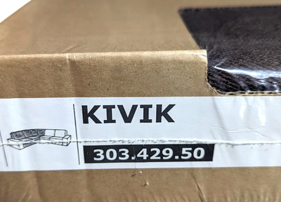 Ikea KIVIK Corner Sectional Section Cover Slipcover BORRED DARK BROWN New SEALED