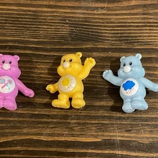 Care Bears Mini Miniature PVC Figures Lot Of 3 Sunshine, Share Bear, Grumpy Bear