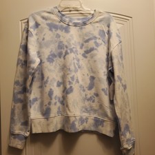 Time  Tru lt. blue/white tie dye sweatshirt Sz. L