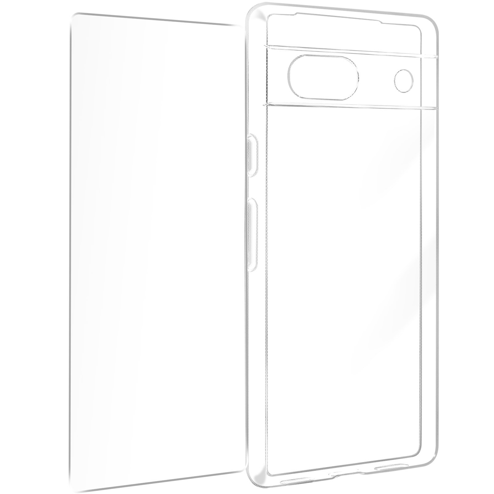 Coque Google Pixel 7a antichoc en verre trempé 9H anti-rayures