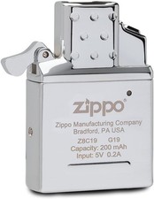 Zippo Rechargable Lighter Insert, Metal, Silver, One Size 