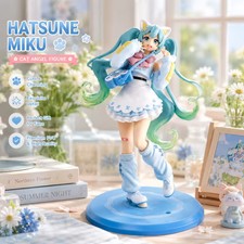 18CM Hatsune Miku Cat Eat Ver PVC Anime Figure Collectible Model Statue Toy Gift
