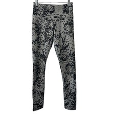 Adidas TechFit Medium Compression Climalite Gray  Black Print Leggings XS 4-6