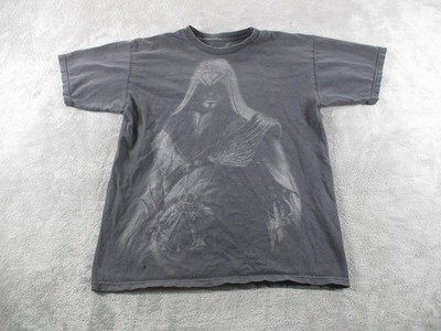 Ubisoft Assassin's Creed Shirt Mens Medium Gray Video Game Graphic Tee Tagless