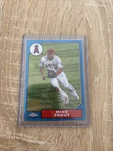 2022 Topps Series 2 - 1987 Topps Chrome Silver  Mojo Mike Trout #T87C2-47  /150