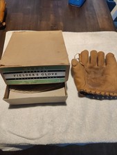 Vintage Old Charlie Root baseball glove in original box
