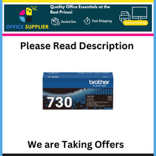 Brother TN730 Black Toner Cartridge, Standard Yield