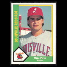 Mike Perez #108 1990 CMC Minor League Louisville Redbirds Baseball Card MLB NM