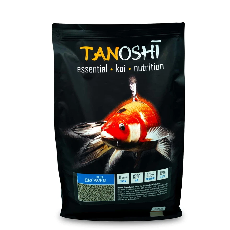 Koifutter TANOSHI Grower Plus 5 kg / 3 mm 6 mm ab 15°C Koi Wachstum Futter - Bild 2 von 4