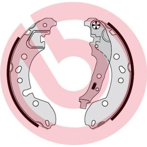 Brembo S 68 548 Bremsbackensatz FüR Smart Renault Twingo Thalia Logan Fortwo LB-image