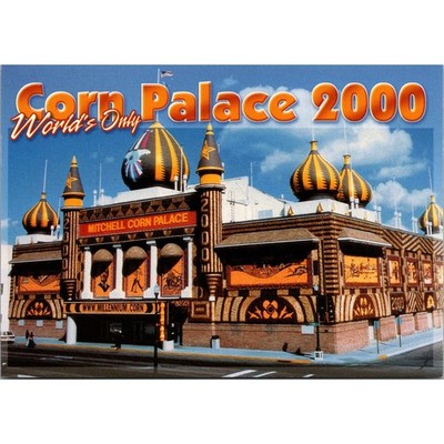 World's Only Corn Palace 2000 Mitchell SD Vintage Postcard SPK26
