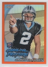 2010 Topps Chrome Rack Pack Orange Refractor Jimmy Clausen #C130 0c2