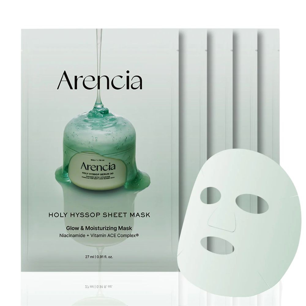 Arencia Holy Hyssop Sheet Mask 5Pcs Skin Care Masks & Peels, Stylevana - Image 2
